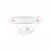 27 mm Dia. Traffolitetags - Red White (51 to 75) 406308