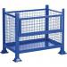 Steel box pallet with half drop side, 500kg capacity 406322