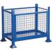 Steel box pallet with detachable panel, 500kg capacity 406342