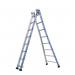 Heavy duty combination ladders with splayed base 406389