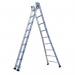 Heavy duty combination ladders with splayed base 406392