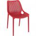 A picture of slingsby Stackable Chairs would show sleek, modern polypropylene stacking chairs that are perfect for a cafe or restaurant setting. The chairs are made of durable material and have a stackable design for easy storage. The vibrant color options add a pop of personality to any space.