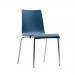 Full back coloured bistro stacking chairs 406487