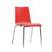 Full back coloured bistro stacking chairs 406488