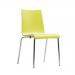 Full back coloured bistro stacking chairs 406490