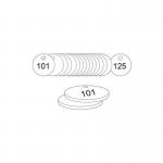 27 mm Dia. Traffolitetags - White (101 to 125) 406509
