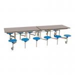 12 Seat rectangular mobile folding table/seats 406537