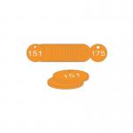 27 mm Dia. Traffolitetags - Orange (126 to 150) 406606