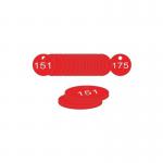 27 mm Dia. Traffolitetags - Red (151 to 175) 406707