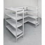 Flexible polymer shelving starter bays 406716