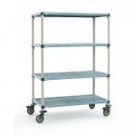 Metromax Q polymer 4 shelf mobile shelving 406767