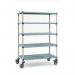 Metromax Q polymer 5 shelf mobile shelving 406775