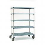 Metromax Q polymer 5 shelf mobile shelving 406779