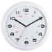 This image features a sleek and modern Slingsby Clocks 24 hour wall clock measuring 225mm. The clock has a crisp white face with bold black numbers and hands, making it easy to read. The design is simple yet stylish, perfect for any room.
