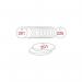 27 mm Dia. Traffolitetags - Red White (201 to 225) 406908