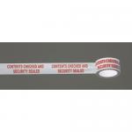 Polypropylene message tape - Contents checked and security sealed, 6 roll 407097