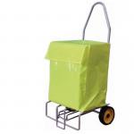 Folding mail distribution trolley with high visibility PVC bag 407111