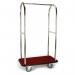 Stainless steel bellmans luggage trolley 407133