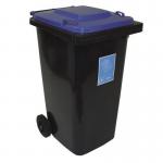 240 l Wheelie Bins with Coloured Lids Pack of 4 407147