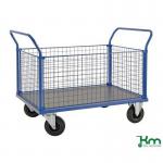 Konga heavy duty platform truck with mesh sides 407159