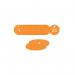 27 mm Dia. Traffolitetags - Orange (326 to 350) 407406