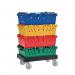 Recycled plastic dolly for stack/nest containers 407483