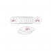 27 mm Dia. Traffolitetags - Red White (351 to 375) 407508