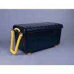 160 Litre Wheeled Trunk, Black With Lock