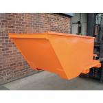 Low level forklift tipping skip - 0.7m³ capacity, auto-tipping 407568