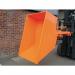 Low level forklift tipping skip - 1.0m³ capacity, auto-tipping 407569