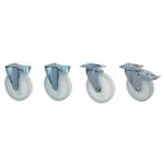 Combi tipping skip castors 407579