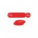 27 mm Dia. Traffolitetags - Red (376 to 400) 407607
