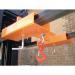 The image shows a sturdy Slingsby lifting equipment with heavy duty forklift mounted crane hooks. Its sleek design and durable construction make it a reliable choice for lifting tasks. The bright yellow color adds visibility and safety.