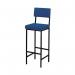 Square tube high stool with back support 407864