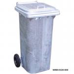 Galvanised wheelie bins 408255