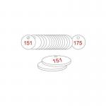 33 mm Dia. Traffolitetags - Red White (151 to 175) 408308