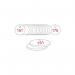 33 mm Dia. Traffolitetags - Red White (151 to 175) 408308