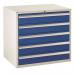 Euroslide 5 X 150 mm Drawers - Blue 408460