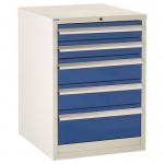 Euroslide 2 X 100 Mm, 2 X 150 mm and 1 X 200 mm Drawers - Blue 408464