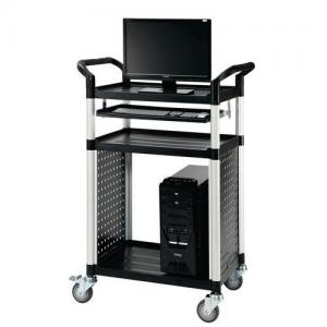 Image of Audio Visual Cart With Three Shelves