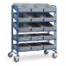 Fetra euro container adjustable shelf trolleys 408618