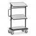 Fetra ESD Euro box trolley - tiltable shelves 408634