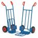 Fetra steel sack trucks with fixed and folding toe plates 408643