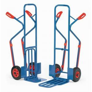 Fetra tubular steel sack truck with stair glides, fixed & folding
