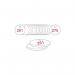 33 mm Dia. Traffolitetags - Red White (251 to 275) 408708