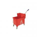 20 Litre Red Mobile Mop Bucket 