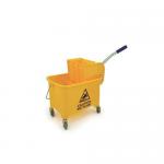 20 Litre Yellow Mobile Mop Bucket 