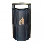 Hooded top outdoor litter bin 408781