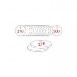 33 mm Dia. Traffolitetags - Red White (276 to 300) 408808