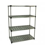 Perforated stainless steel shelving 408810
